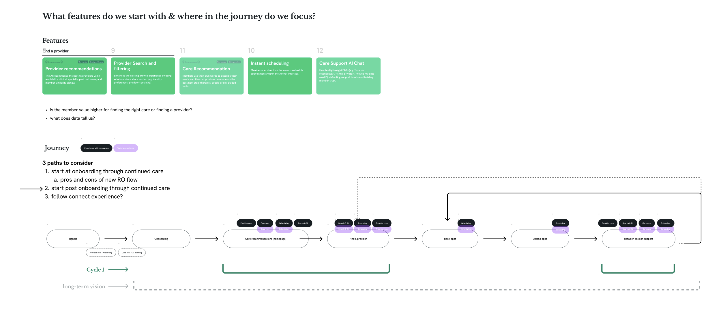 H1 storyboard exploration